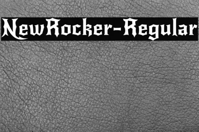 NewRocker-Regular Font examples