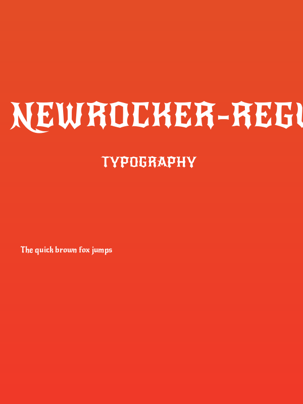 NewRocker-Regular Poster