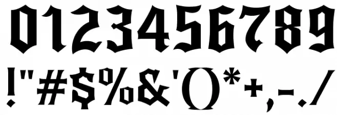 NewRocker Font OTHER CHARS