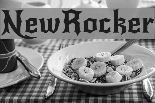NewRocker Font examples