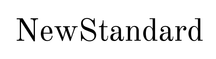 NewStandard  Скачать бесплатные шрифты