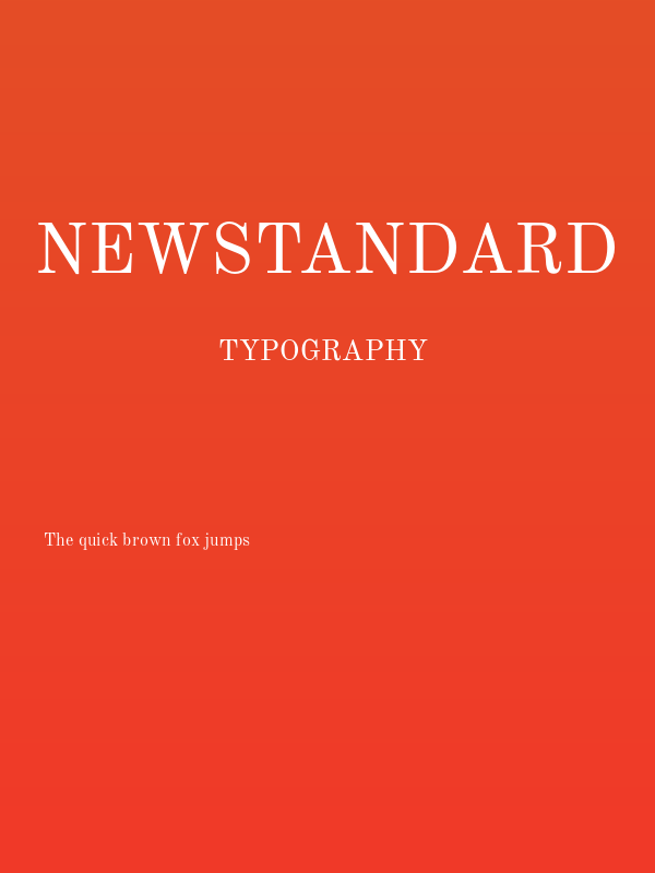 NewStandard Poster