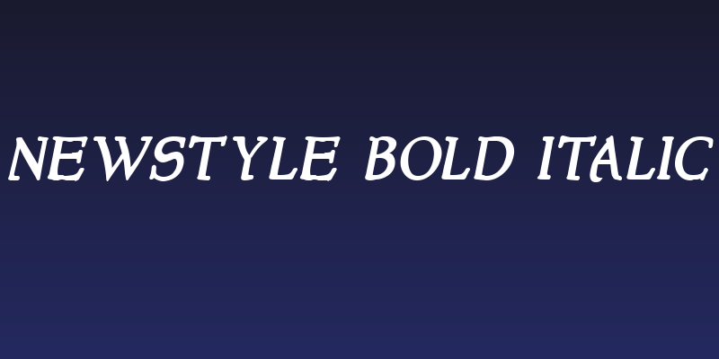 NewStyle Bold Italic Social Header
