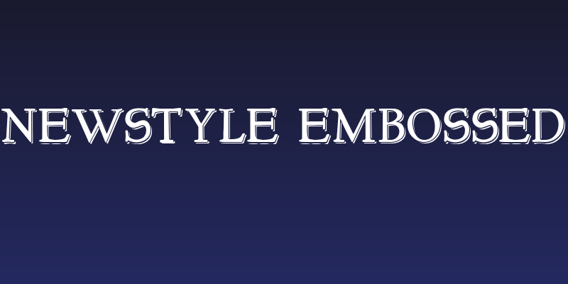 NewStyle Embossed Social Header