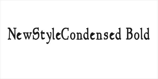 NewStyleCondensed Bold Logo