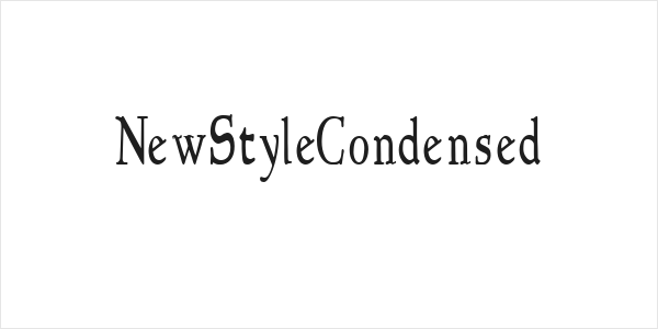 NewStyleCondensed Logo