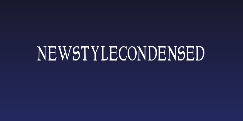 NewStyleCondensed Social Header