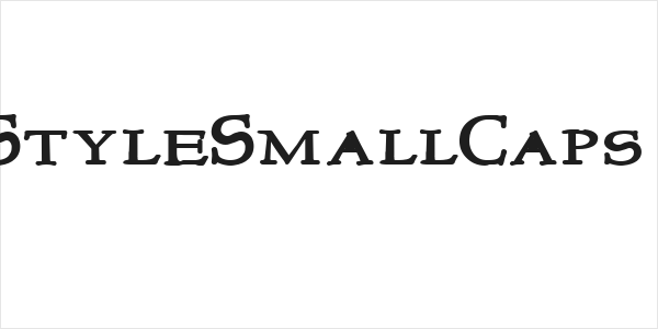 NewStyleSmallCaps Bold Logo
