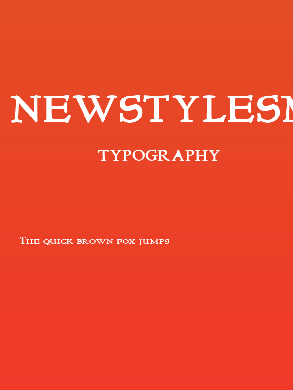 NewStyleSmallCaps Bold Poster