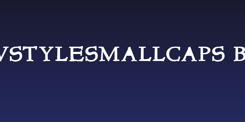 NewStyleSmallCaps Bold Social Header