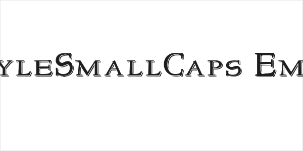 NewStyleSmallCaps Embossed Logo