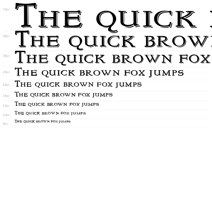 NewStyleSmallCaps Embossed Waterfall