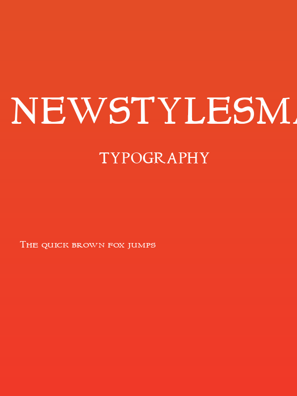 NewStyleSmallCaps Poster