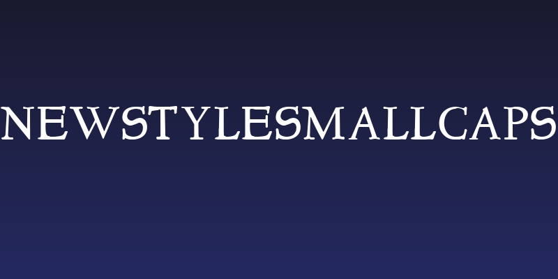 NewStyleSmallCaps Social Header