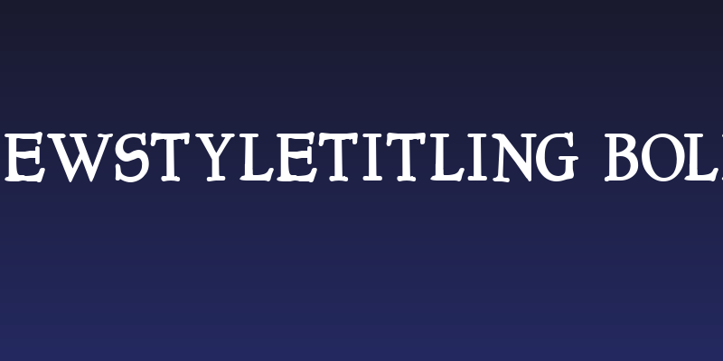 NewStyleTitling Bold Social Header