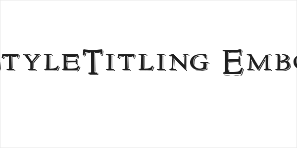 NewStyleTitling Embossed Logo