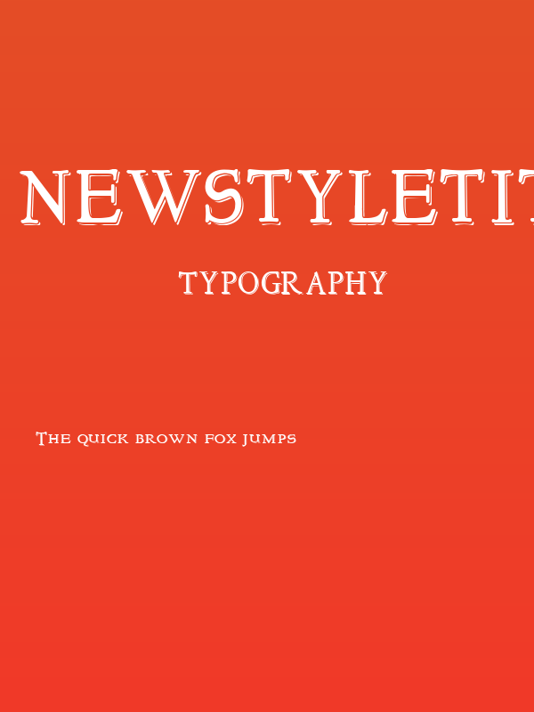 NewStyleTitling Embossed Poster