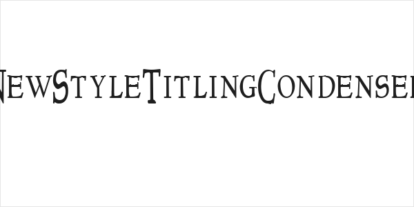 NewStyleTitlingCondensed Logo