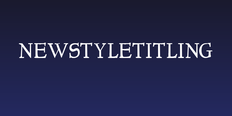 NewStyleTitling Social Header