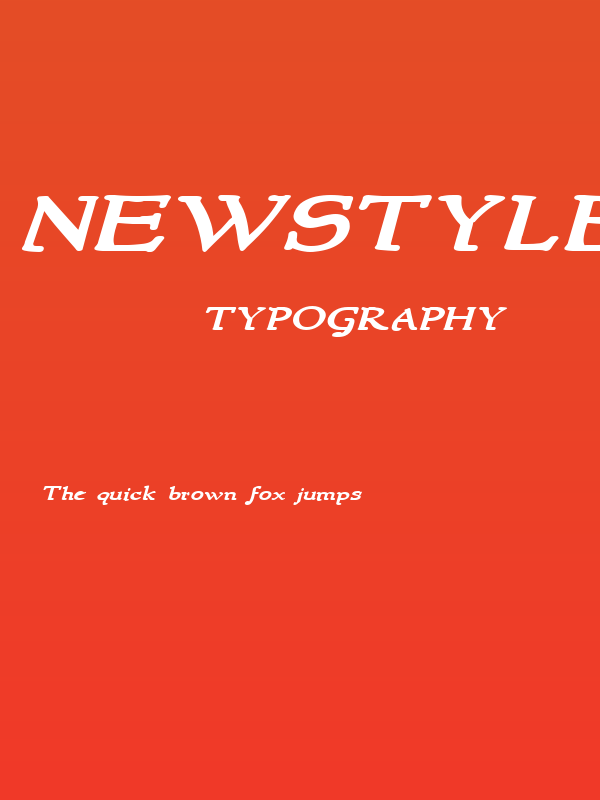 NewStyleWide Bold Italic Poster