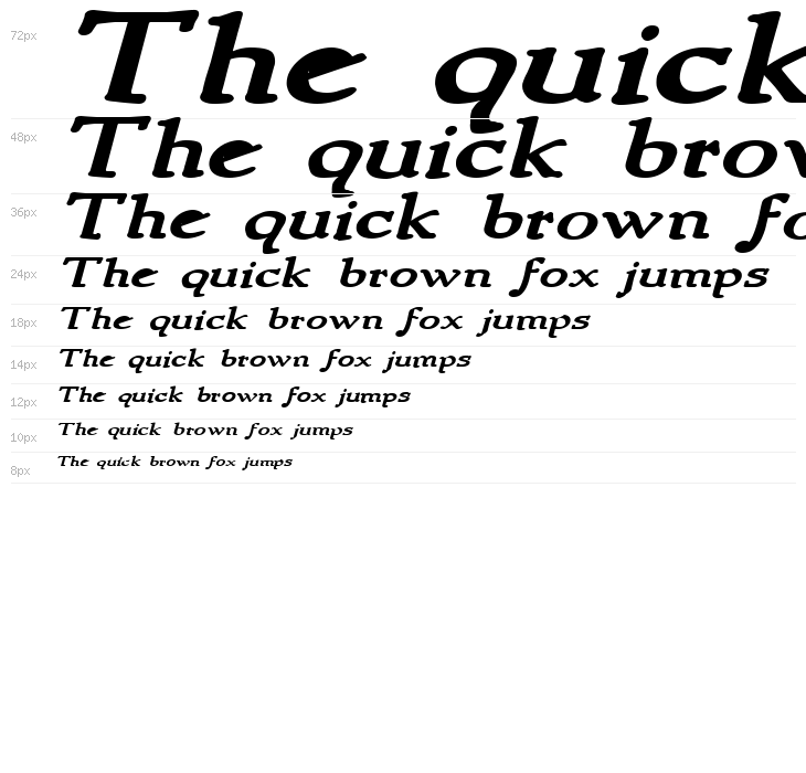 NewStyleWide Bold Italic Waterfall