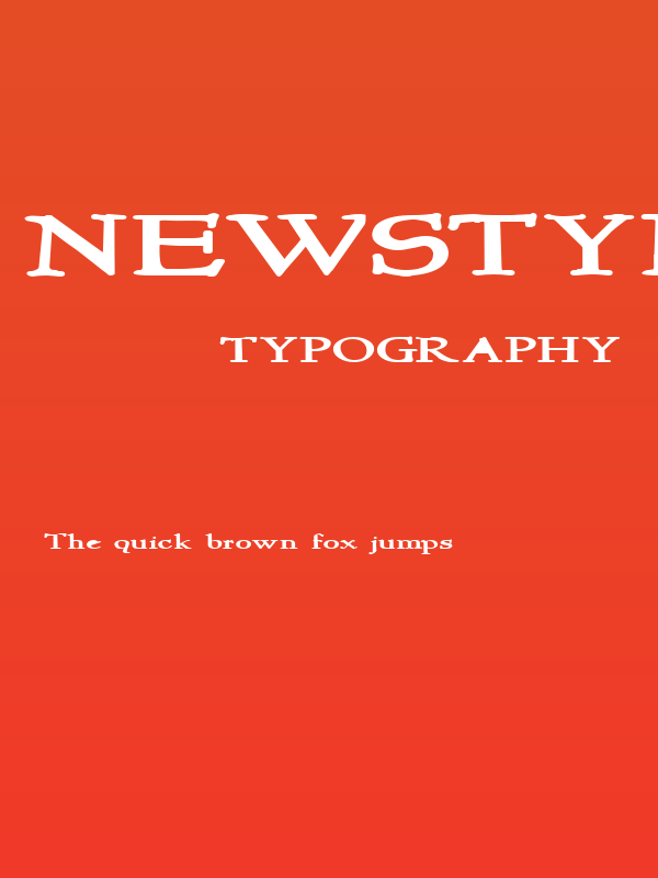 NewStyleWide Bold Poster