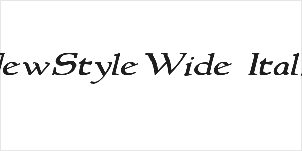 NewStyleWide Italic Logo