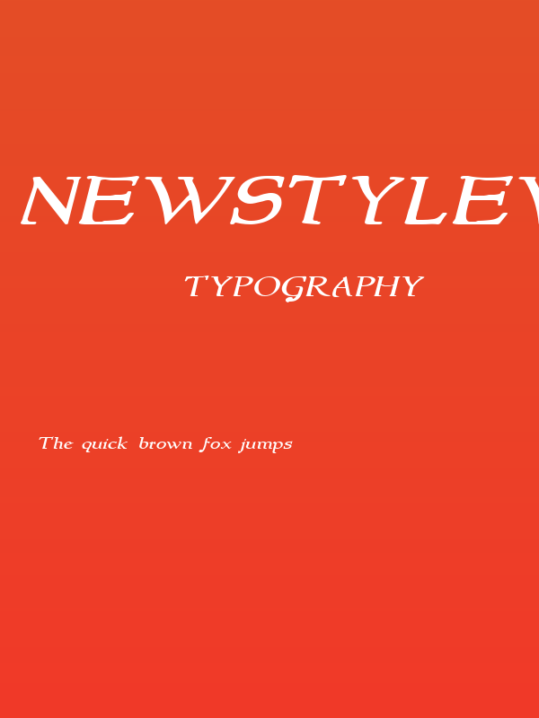 NewStyleWide Italic Poster