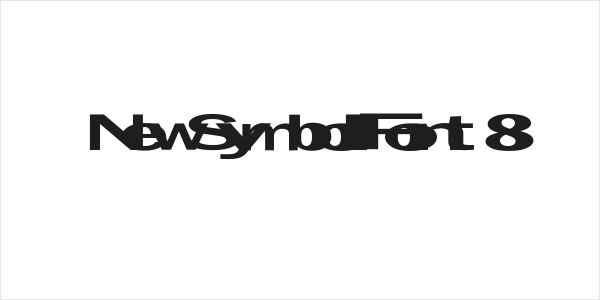 NewSymbolFont 8 Logo