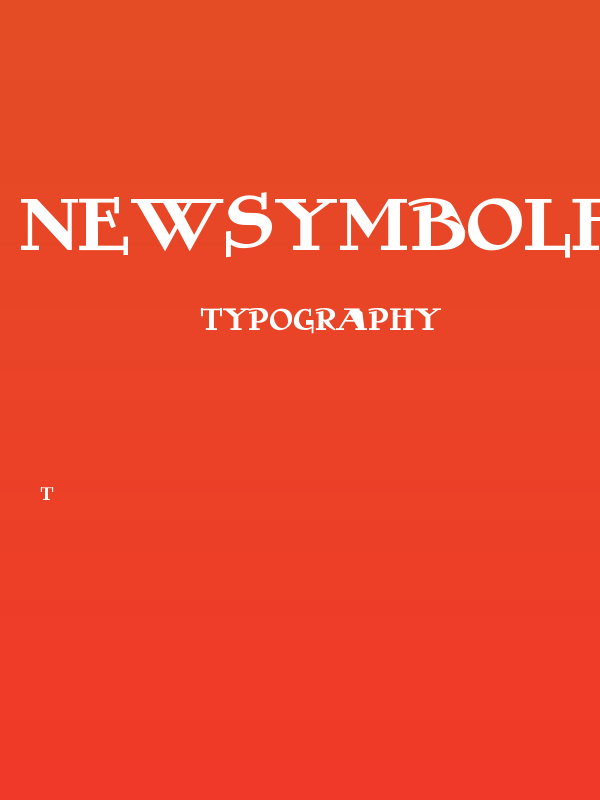 NewSymbolFont 9 Poster