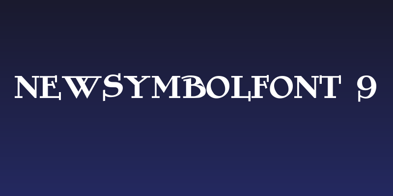 NewSymbolFont 9 Social Header