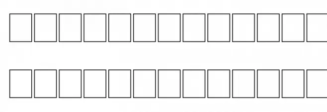 NewSymbolFont14 Fuentes MAYÚSCULAS
