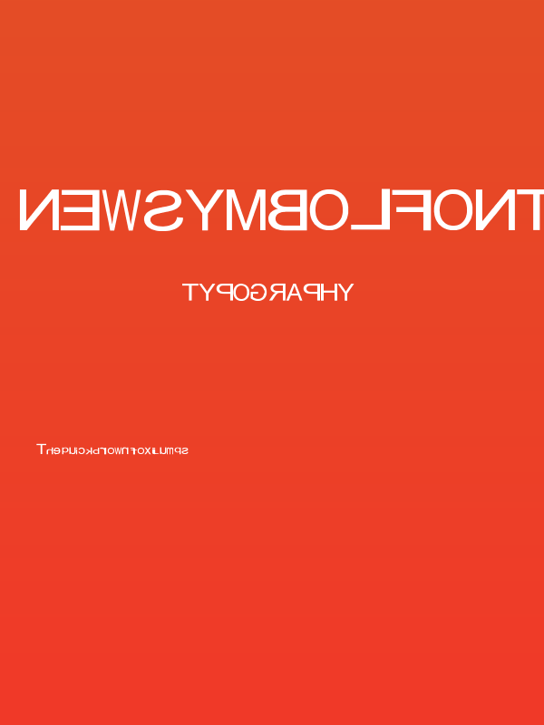 NewSymbolFont14 Poster