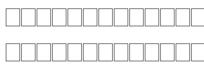 NewSymbolFont14 Font Litere mici