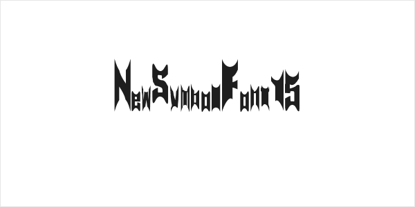 NewSymbolFont15 Logo