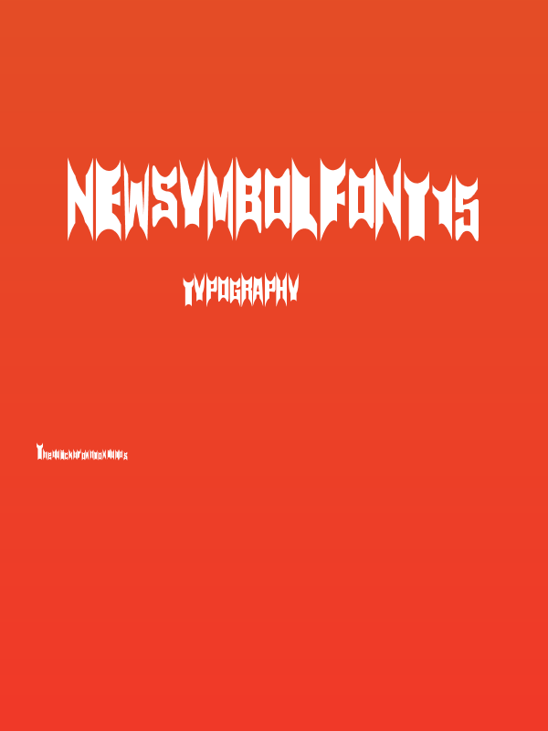 NewSymbolFont15 Poster