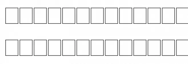 NewSymbolFont15 Caratteri MINUSCOLO