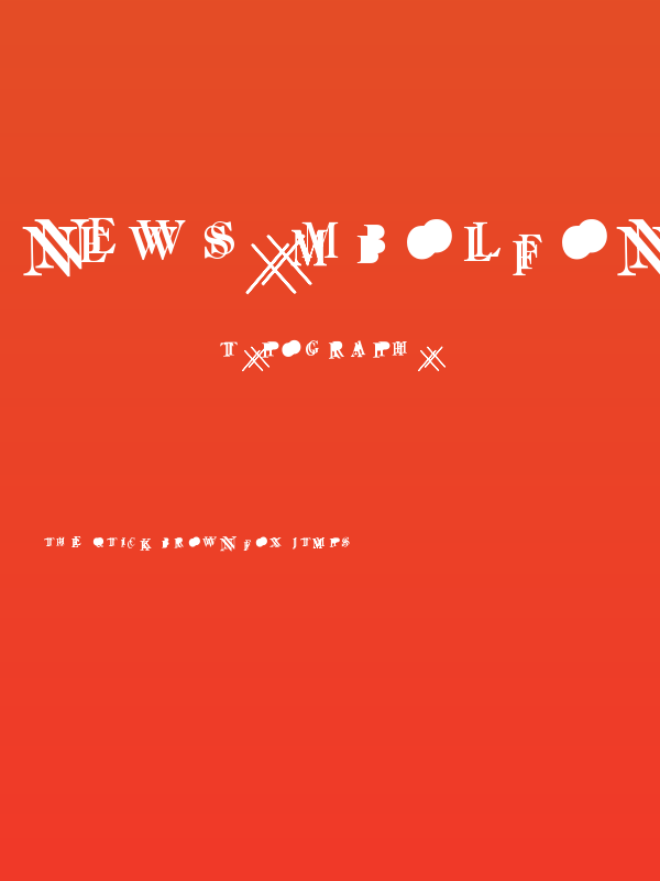 NewSymbolFont17 Poster