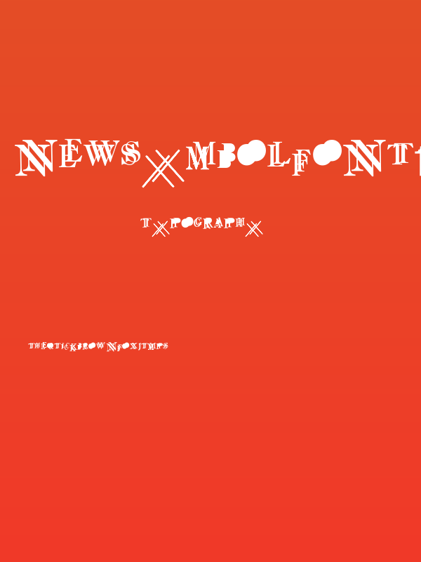 NewSymbolFont18 Poster