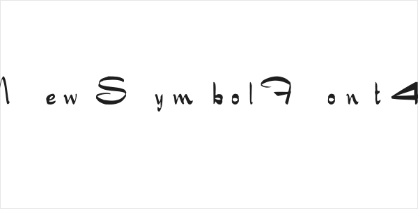 NewSymbolFont4 Logo