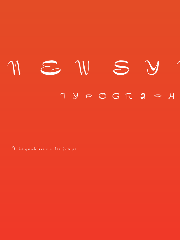 NewSymbolFont4 Poster