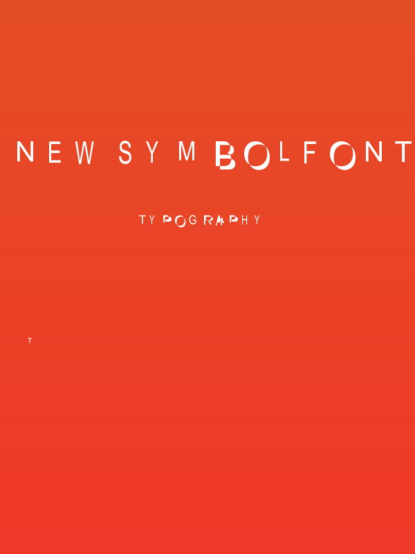 NewSymbolFont Poster