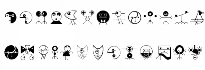 NewTechnoFaces Fuentes MINÚSCULAS