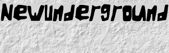 NewUnderground Font examples