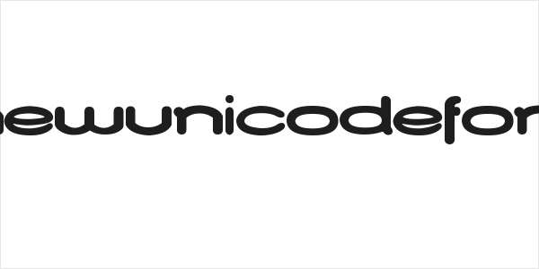 NewUnicodeFont Logo
