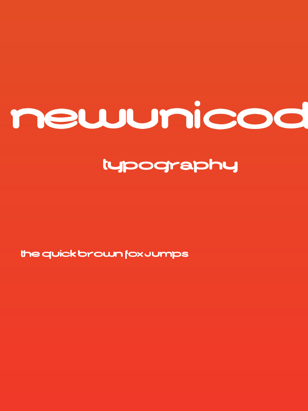 NewUnicodeFont Poster