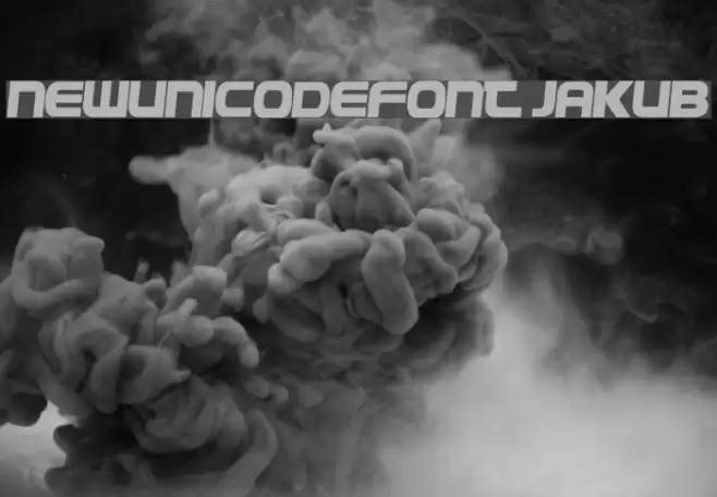 NewUnicodeFont Jakub Font examples