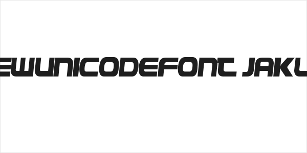 NewUnicodeFont Jakub Logo