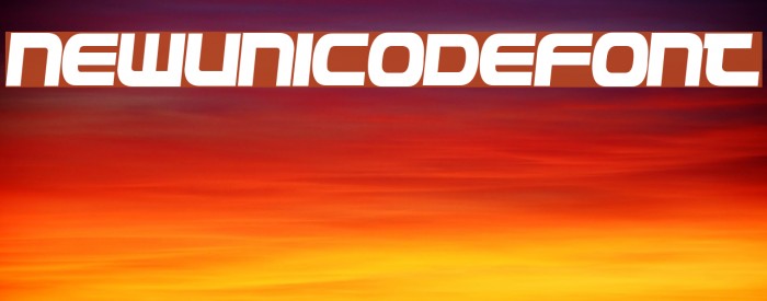NewUnicodeFont Font examples