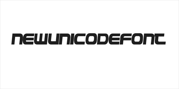 NewUnicodeFont Logo